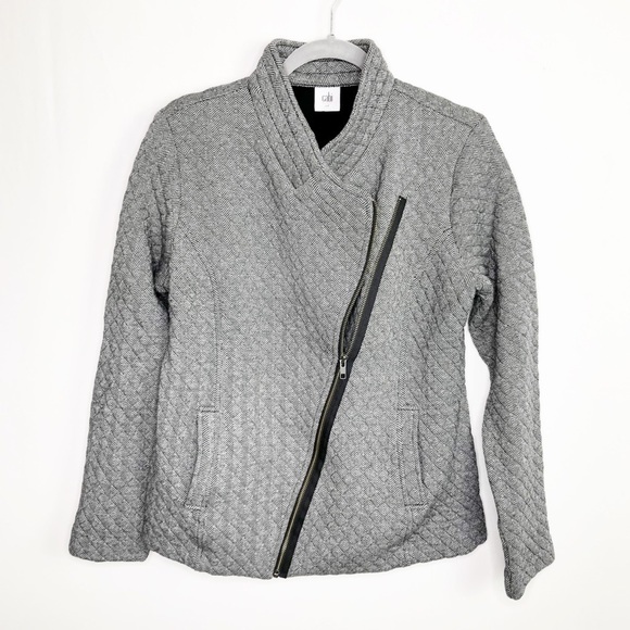 CABI herringbone quilted Moto jacket - Picture 12 of 12